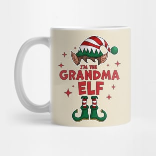 I'm the Grandma Elf - Funny Christmas Matching Family Group Mug